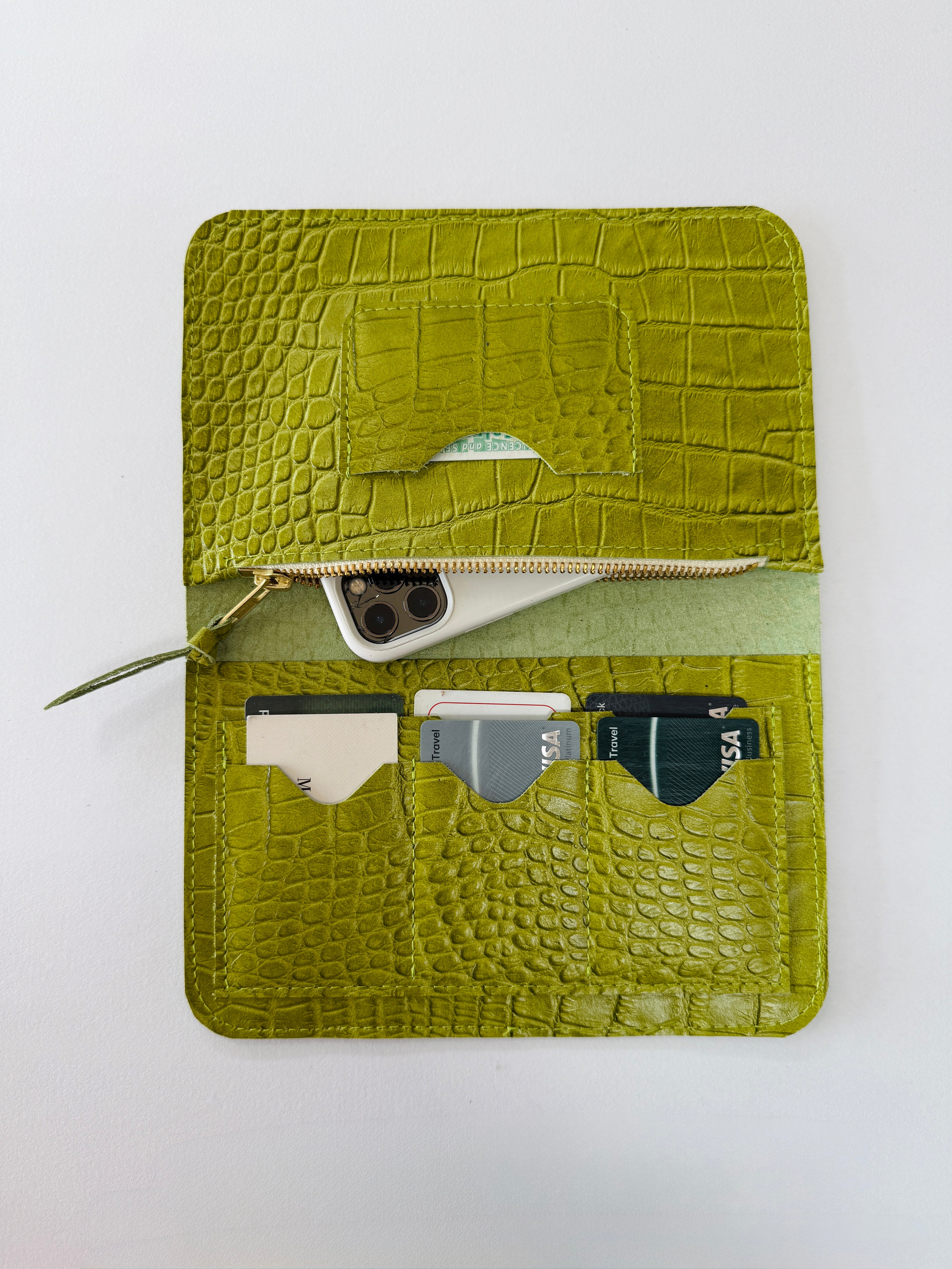 IVY LEATHER CLUTCH WALLET | AVACODO CROC