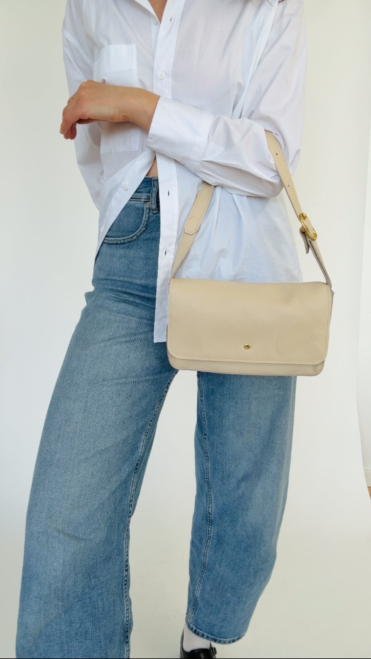 MOLLY CROSSBODY BAG | CREAM