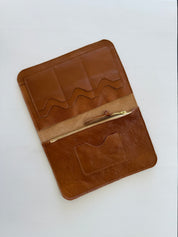 IVY LEATHER CLUTCH WALLET | CARAMEL