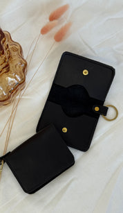 DÓRA LEATHER WALLET | NOIR