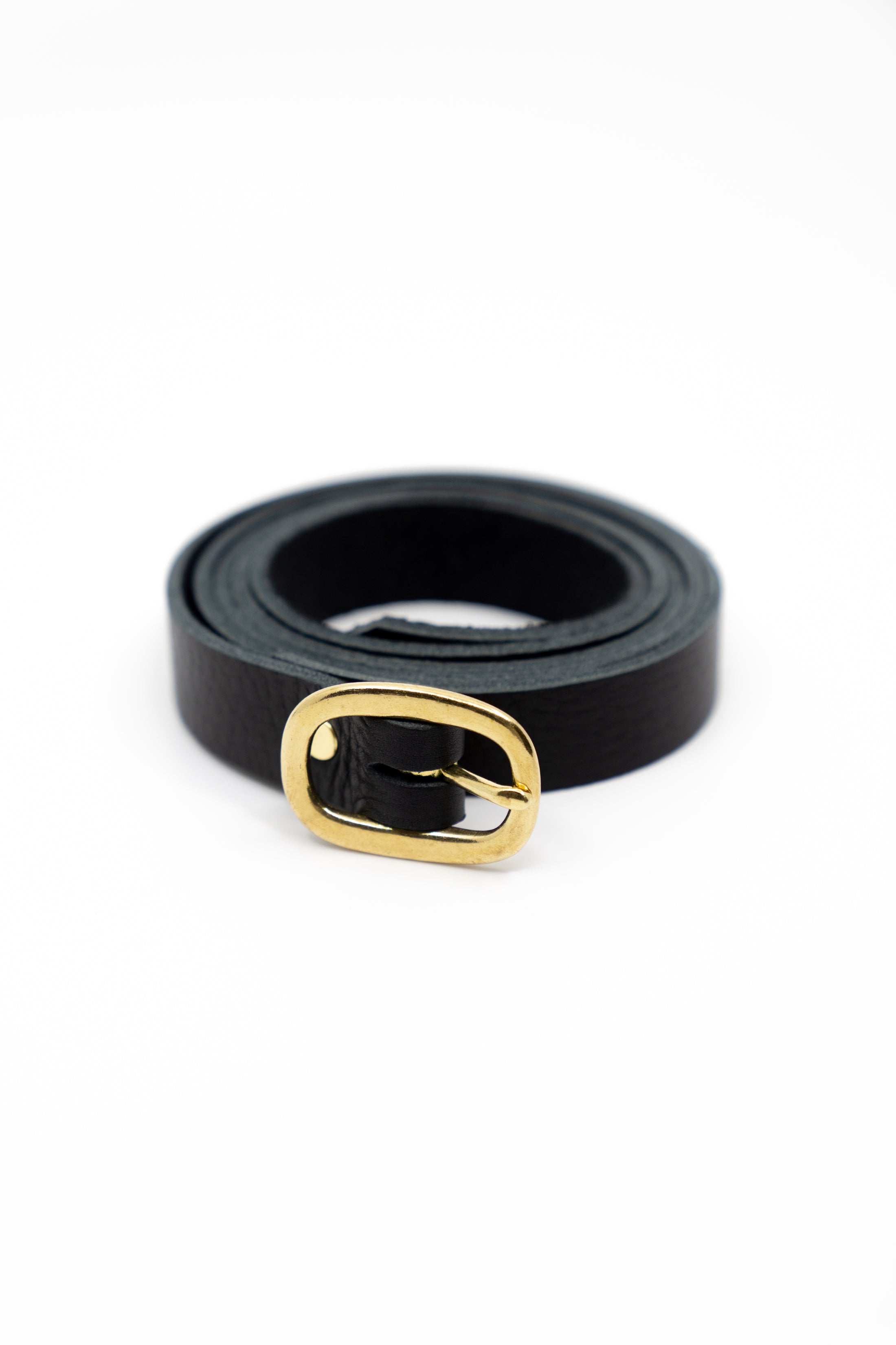 LOUISE LEATHER BELT | NOIR Leather Bag - handcrafted by Market Canvas Leather in Tofino, BC, Canada