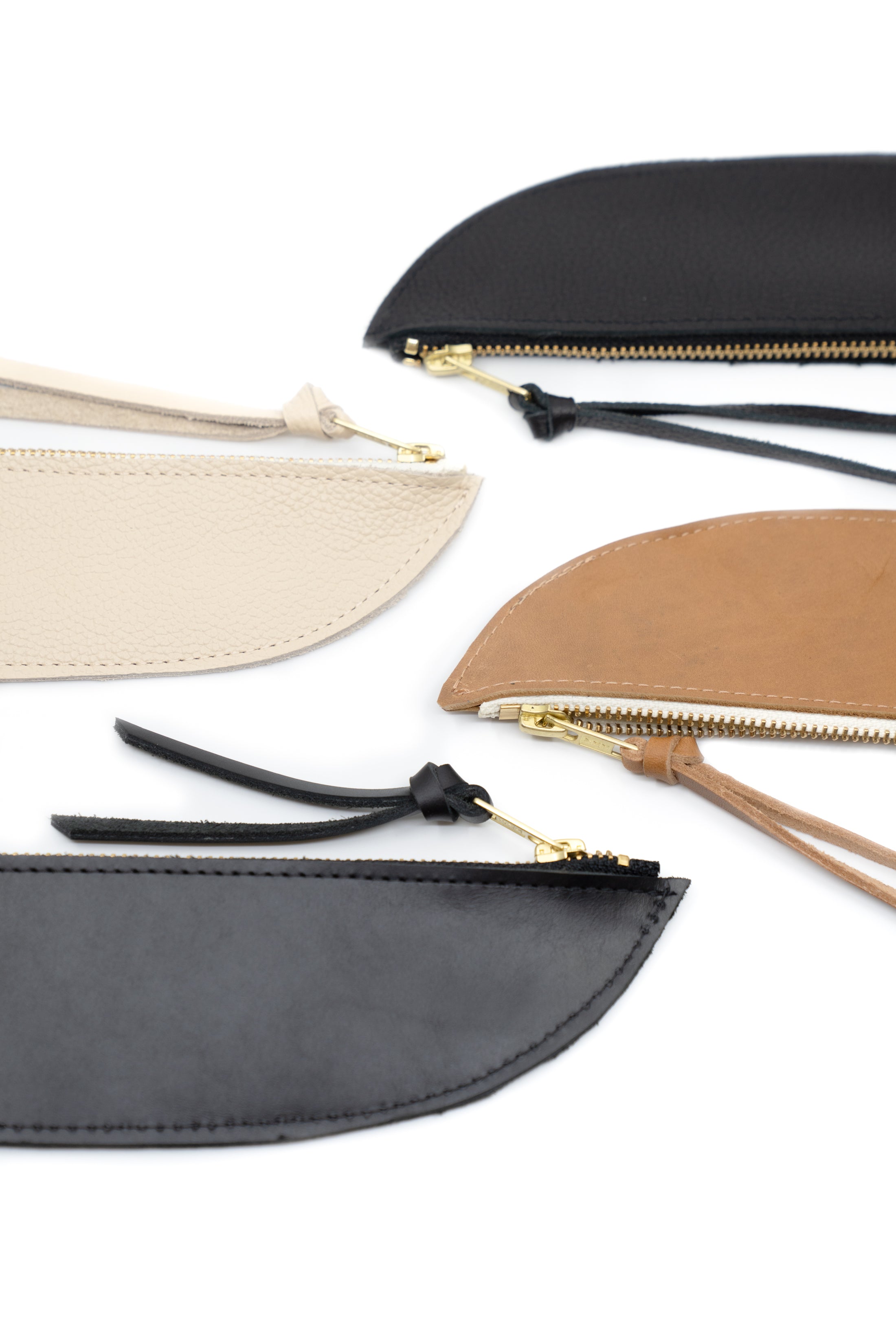 SONIA LEATHER ZIP POUCH | BLACK