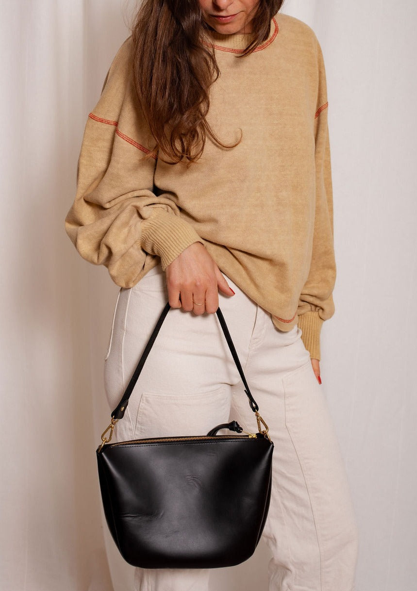 Mickalene Shoulder Bags Leather Bag - handcrafted by Market Canvas Leather in Tofino, BC, Canada