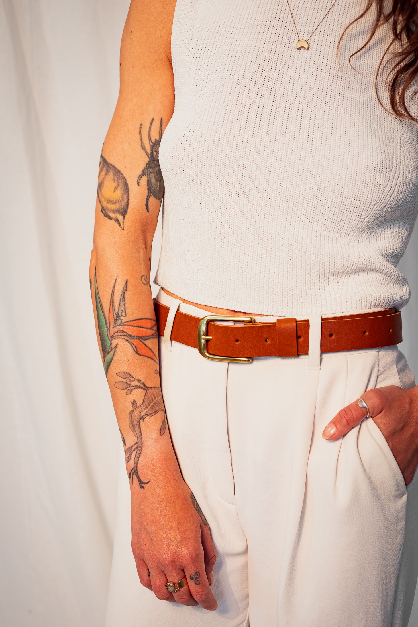 DYLAN LEATHER BELT | PIMENTO Leather Bag - handcrafted by Market Canvas Leather in Tofino, BC, Canada