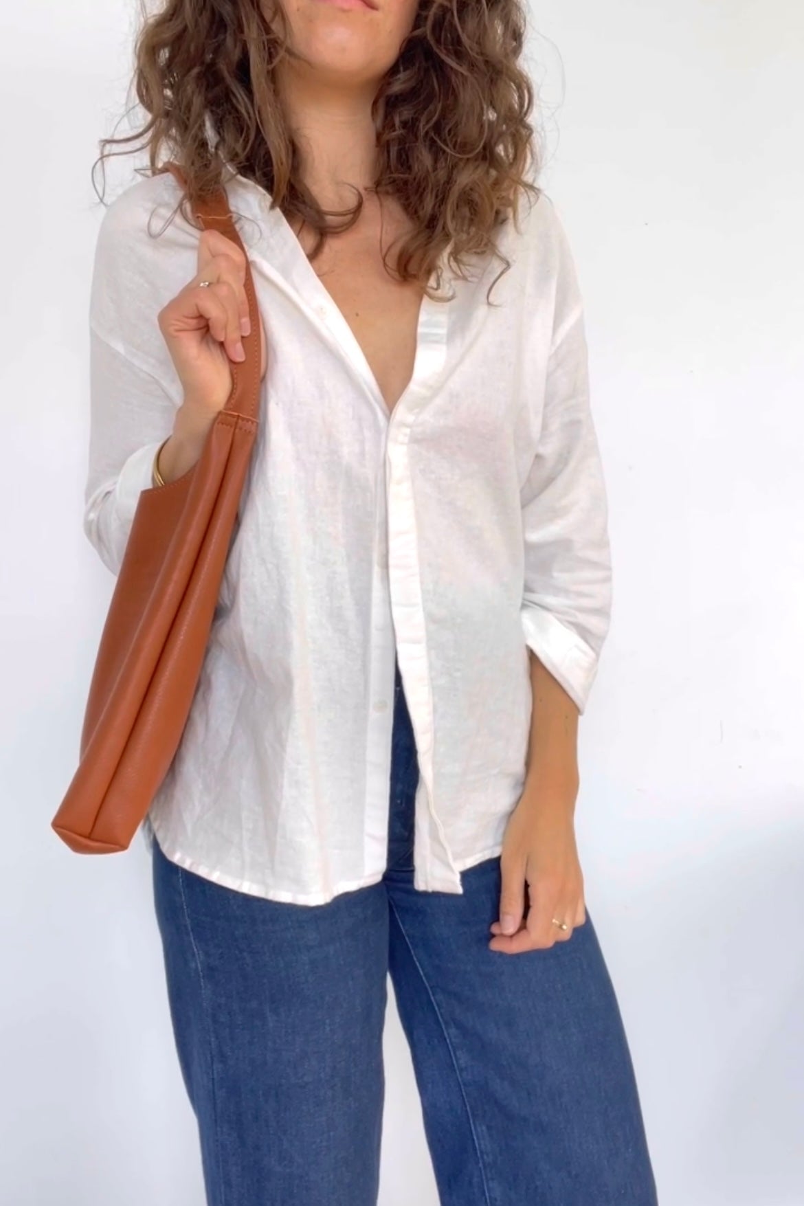 Leather 70's Tote Bag Leather Bag - handcrafted by Market Canvas Leather in Tofino, BC, Canada
