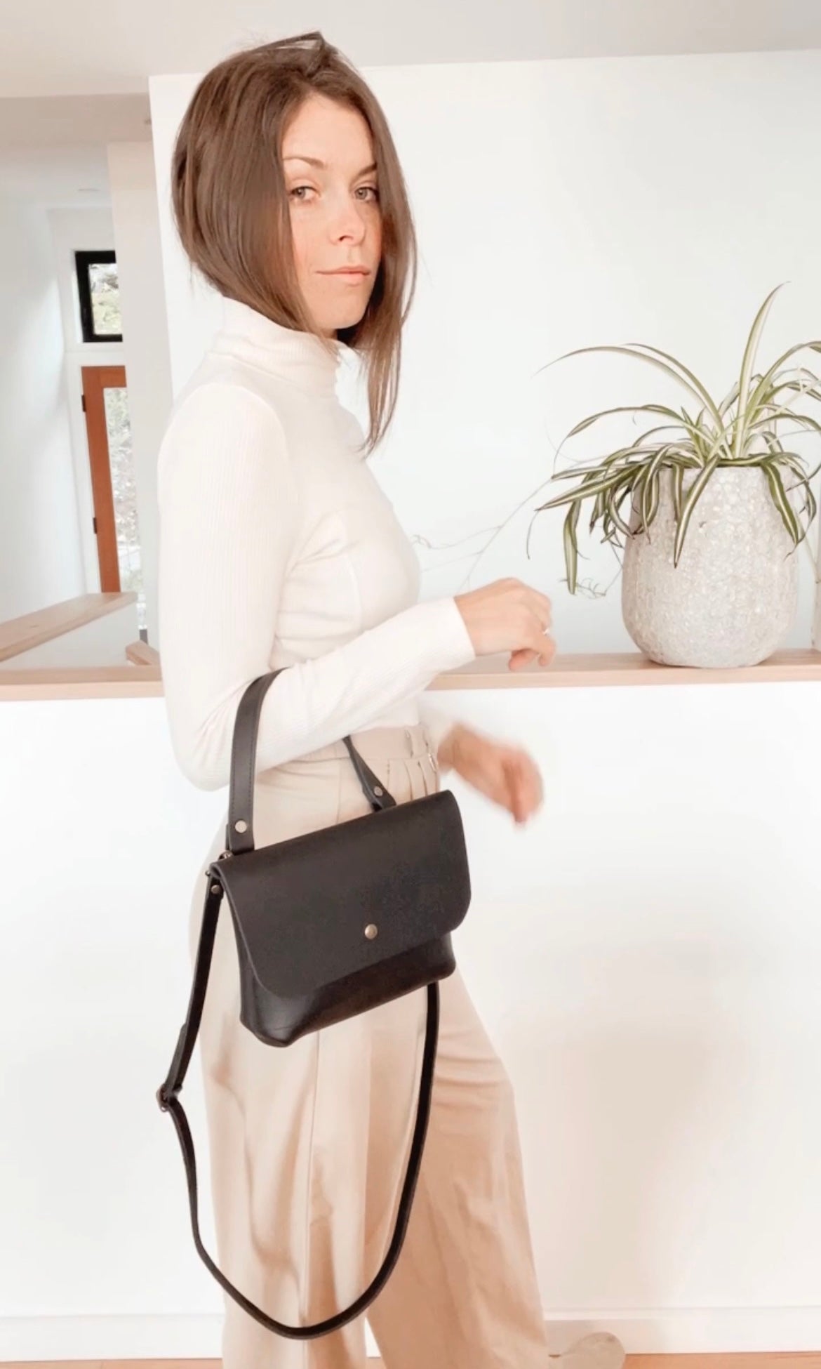 Leather June Bag Leather Bag - handcrafted by Market Canvas Leather in Tofino, BC, Canada