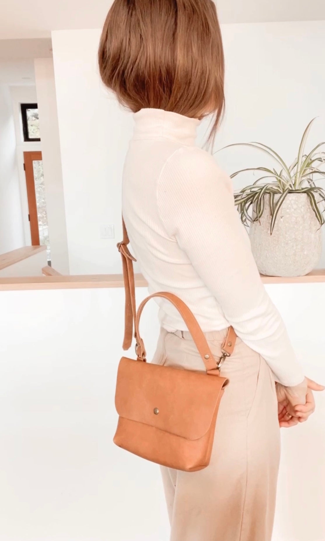 Leather June Bag Leather Bag - handcrafted by Market Canvas Leather in Tofino, BC, Canada