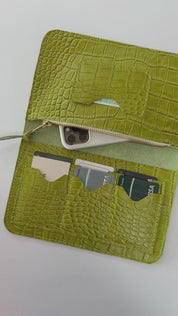 IVY LEATHER CLUTCH WALLET | AVACODO CROC