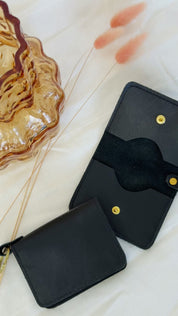 DÓRA LEATHER WALLET | NOIR