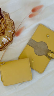 DÓRA LEATHER WALLET | BUTTER YELLOW