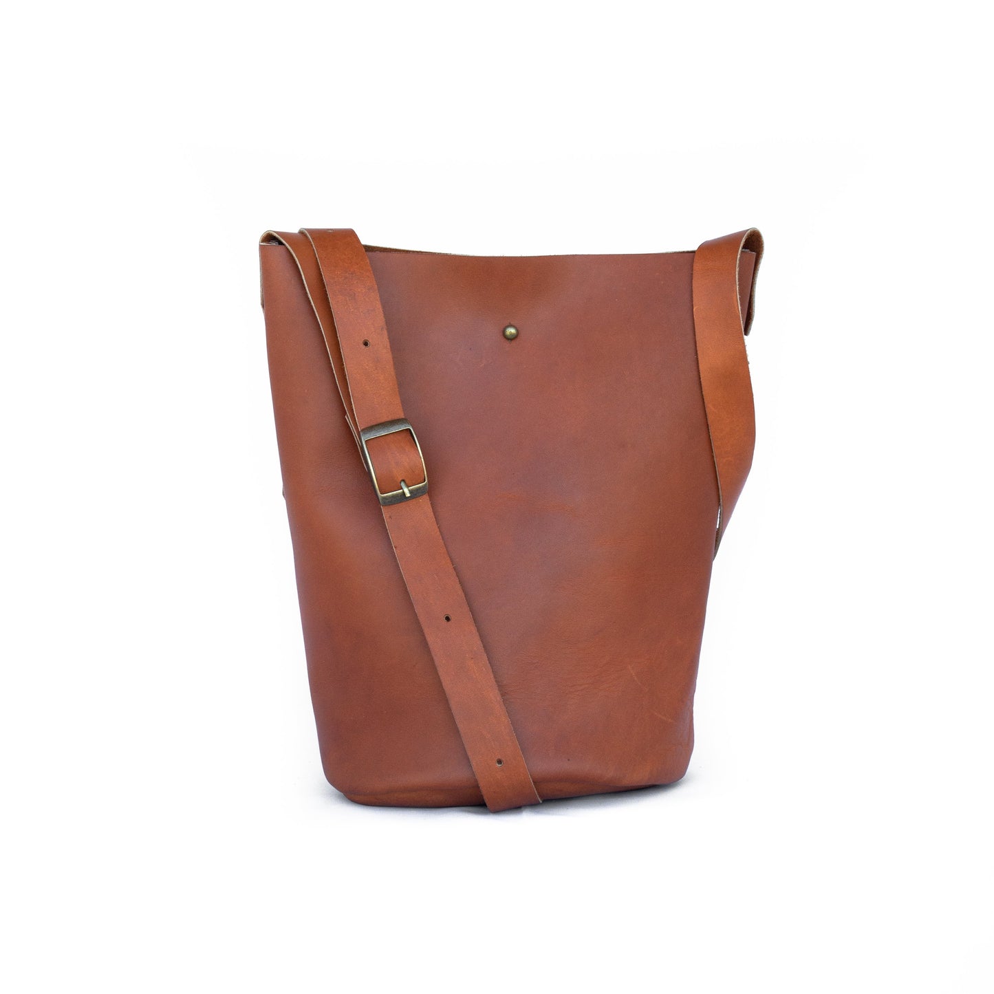 Bucket Bag Leather - handcrafted by Market Canvas Leather in Tofino, BC, Canada