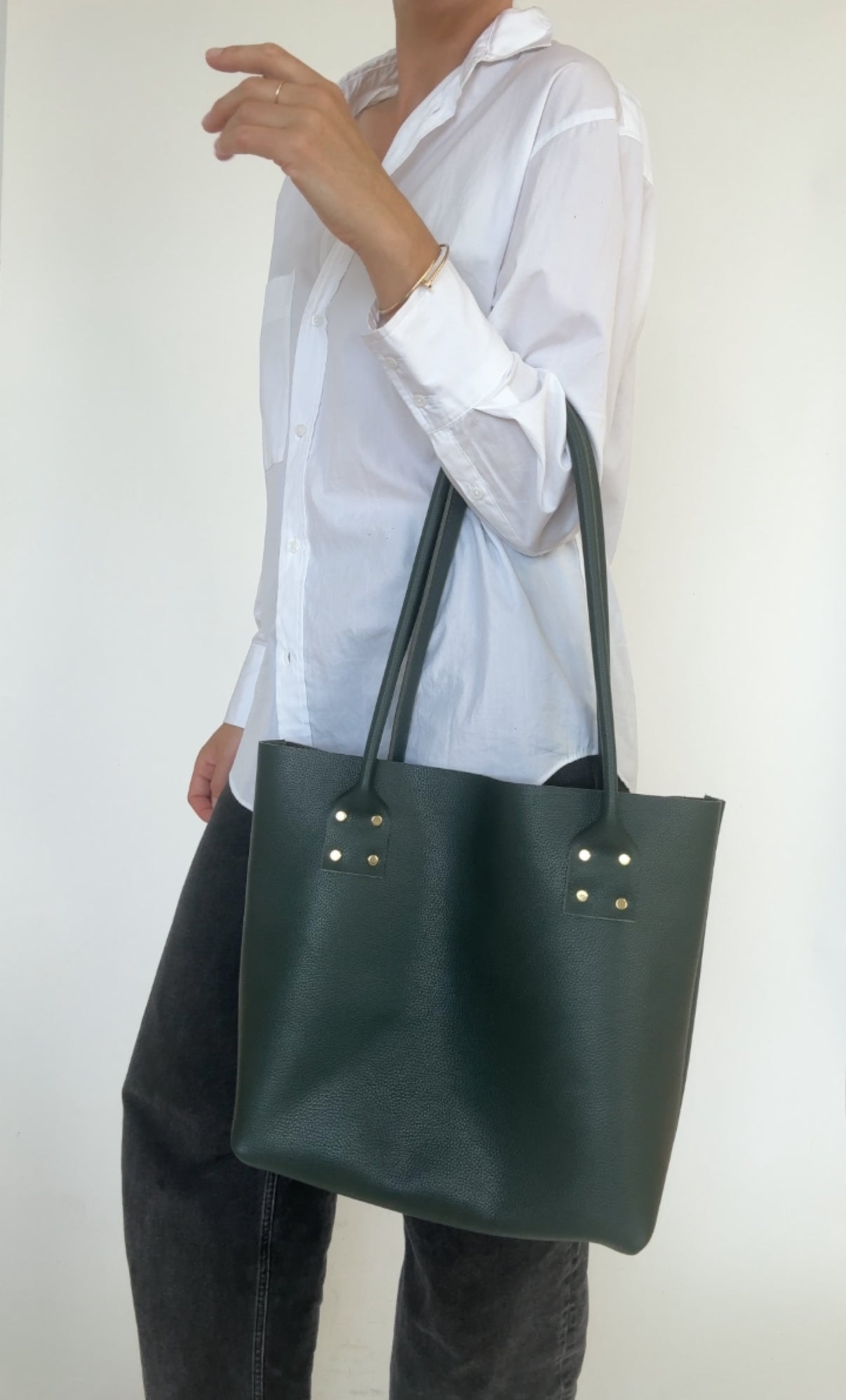 MOORE REFINED TOTE | KALE