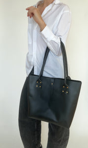 MOORE REFINED TOTE | NOIR