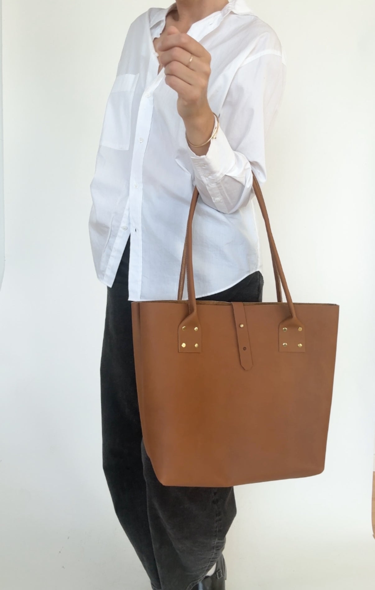 MOORE REFINED TOTE | CARAMEL