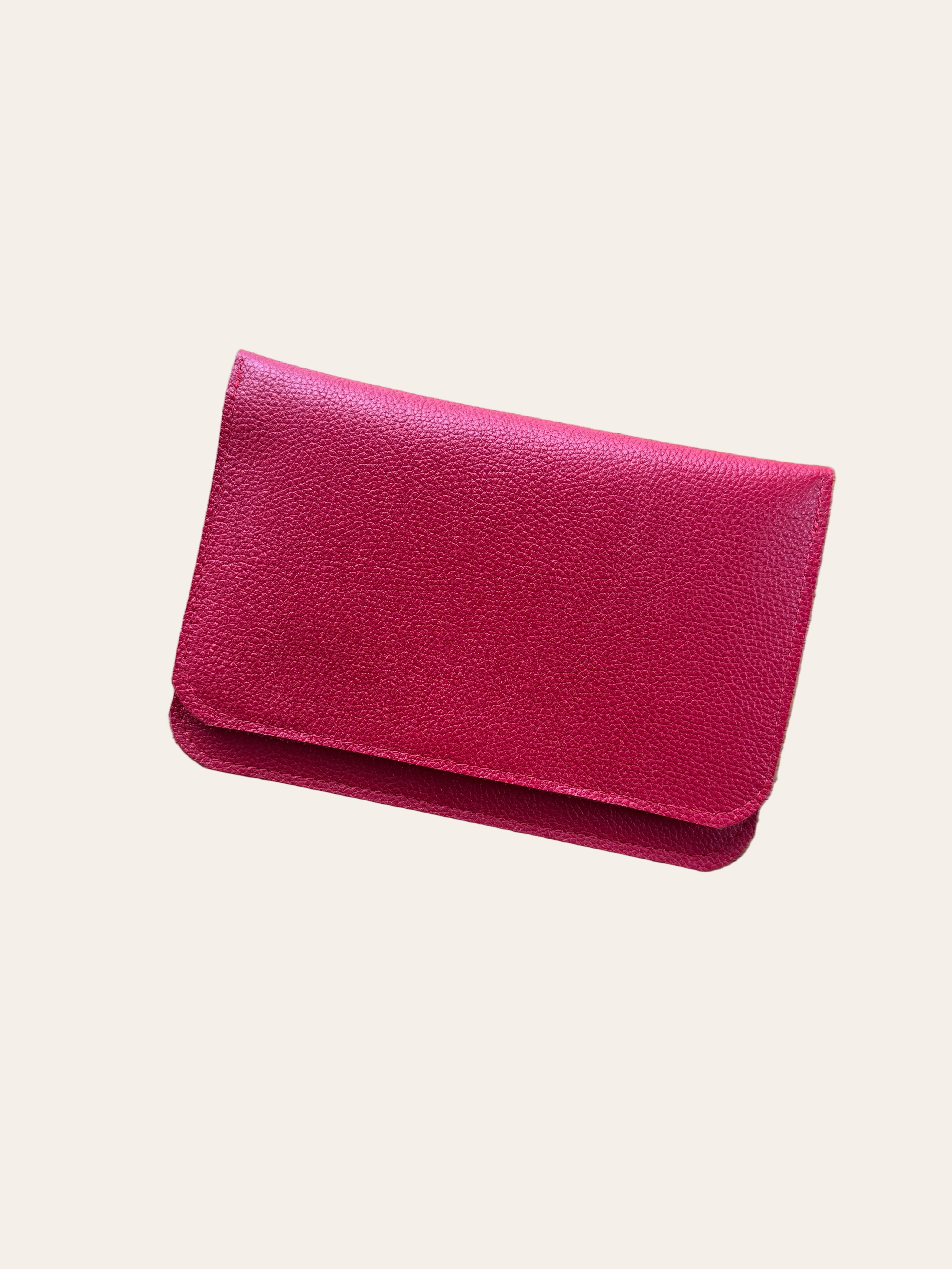 IVY LEATHER CLUTCH WALLET | STRAWBERRY
