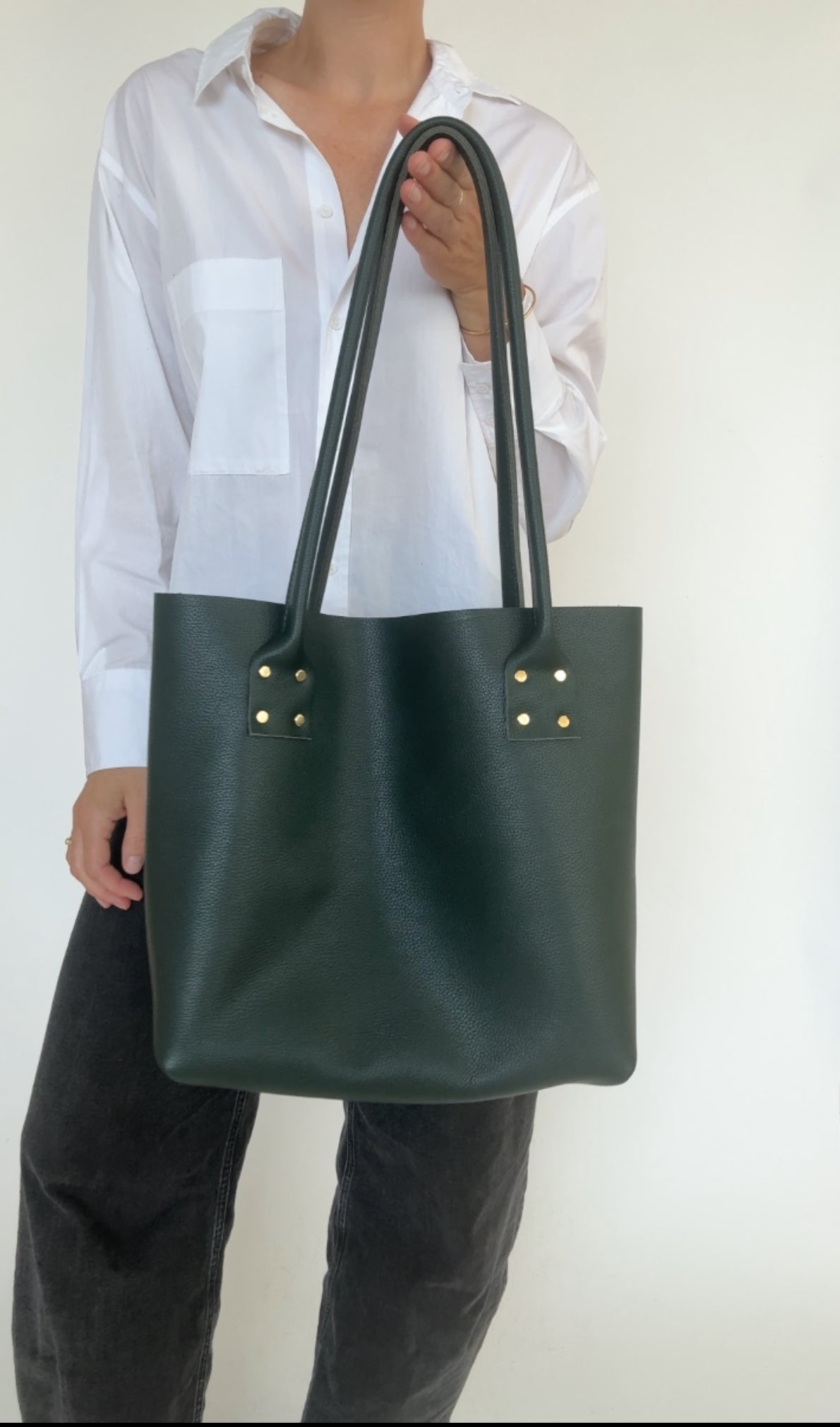MOORE REFINED TOTE | KALE