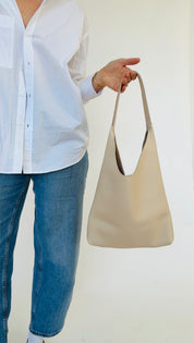 BRUNA SHOULDER BAG | CREAM