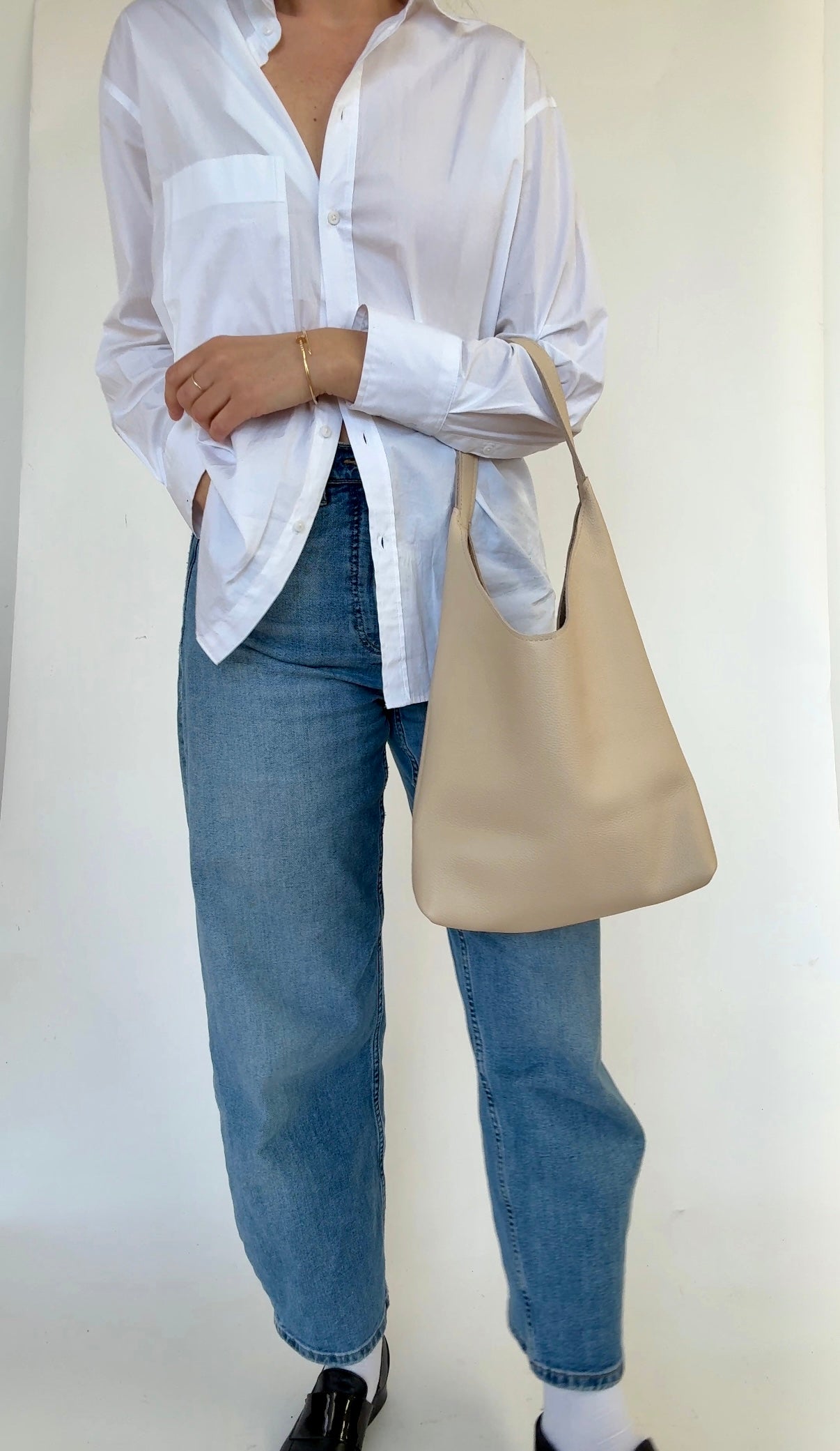 BRUNA SHOULDER BAG | CREAM