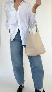 BRUNA SHOULDER BAG | CREAM