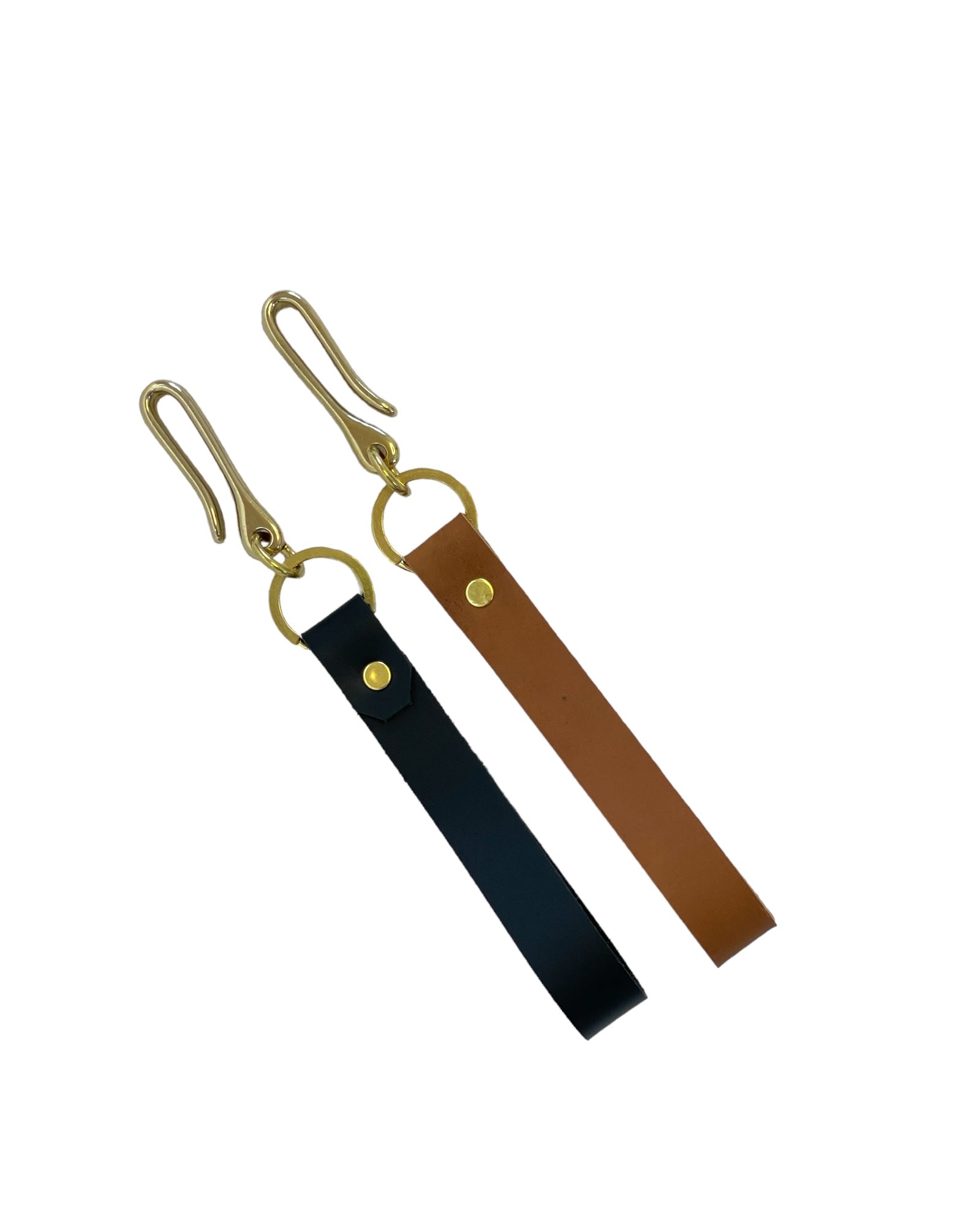 Leather and Brass Wristlet Key Chain- Wholesale 3 colour options Leather Bag - handcrafted by Market Canvas Leather in Tofino, BC, Canada