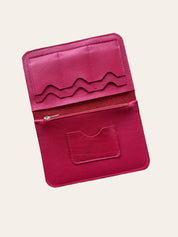 IVY LEATHER CLUTCH WALLET | STRAWBERRY