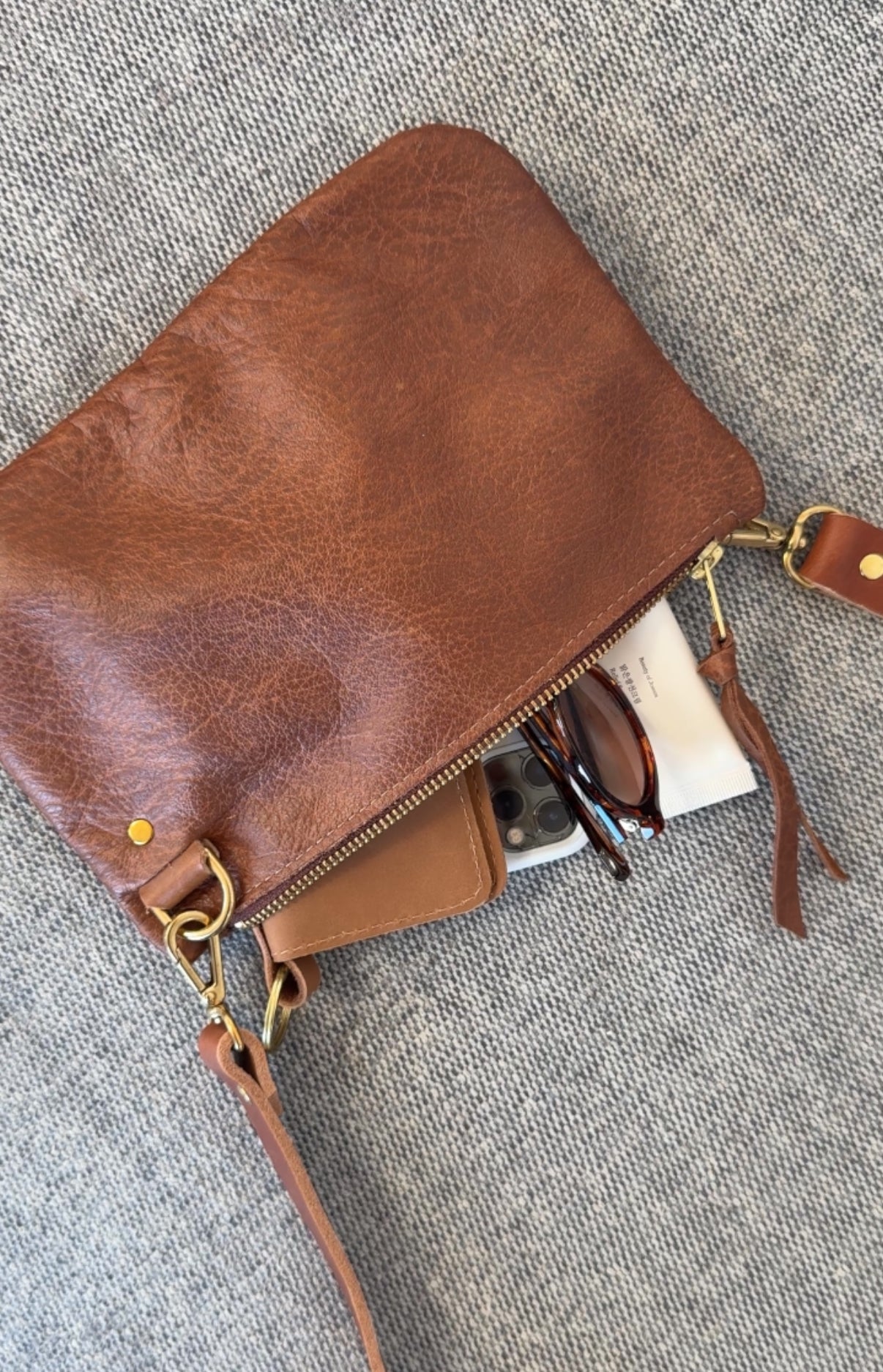 ASTRID CONVERTIBLE CROSSBODY | CREME BRULEE
