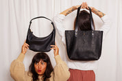 KUSAMA SHOULDER BAG | NOIR Leather Bag - handcrafted by Market Canvas Leather in Tofino, BC, Canada