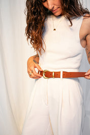 WHITNEY LEATHER BELT | PIMENTO Leather Bag - handcrafted by Market Canvas Leather in Tofino, BC, Canada